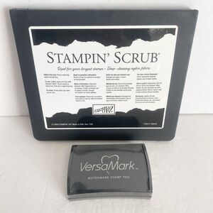 Tsukineko VERSAMARK‎ Watermark Stamp Pad Brand New! & Stamin Scrub Stamp 102642